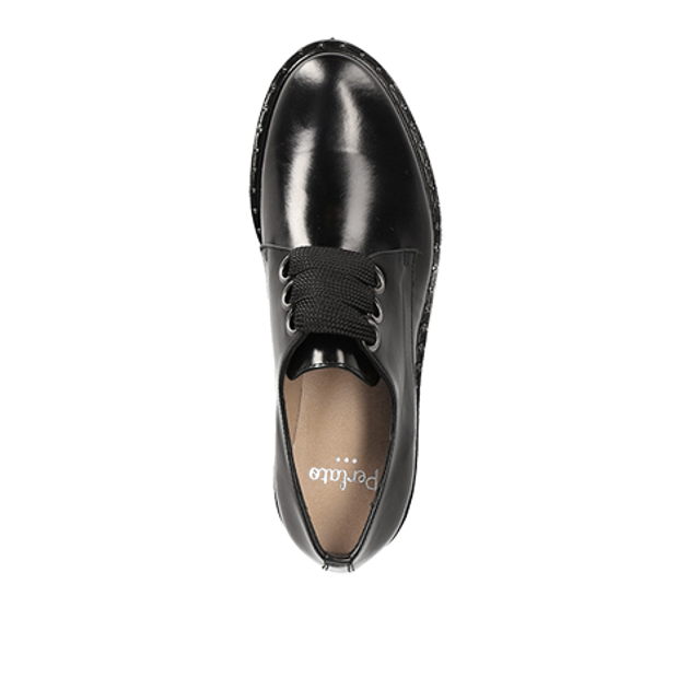 Perlato 10843 Schnürschuhe in schwarz