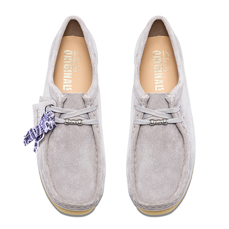Clarks Wallabee 26329404 4 Schnürschuhe in grau