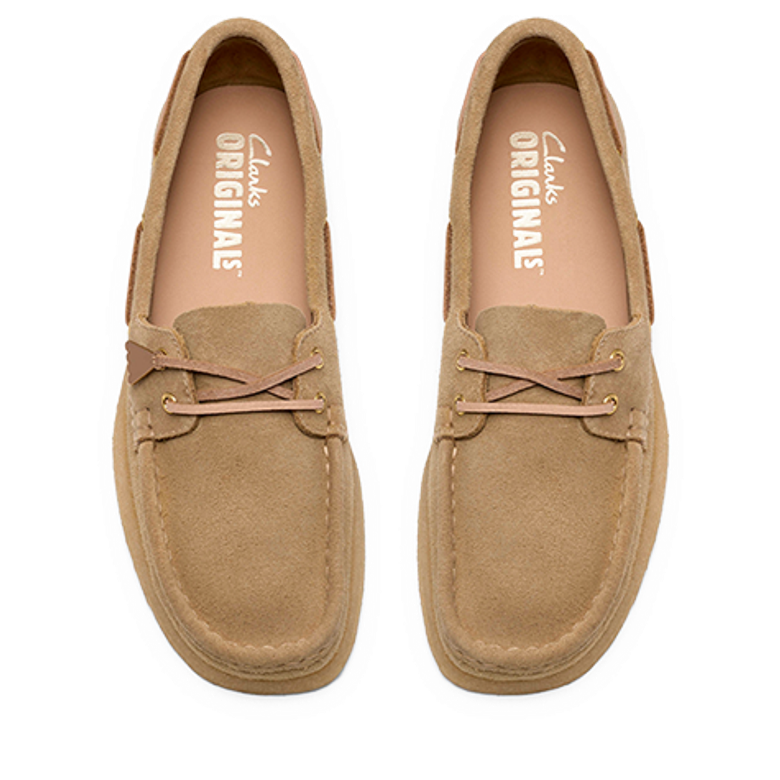 Clarks Godney Boat 26185685 4 Schnürschuhe in beige