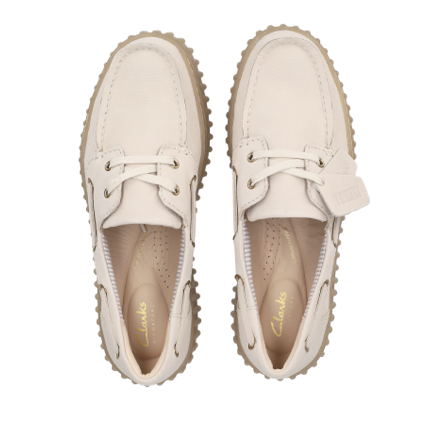 Clarks Torhill Boat 26186302 4 Schnürschuhe in beige