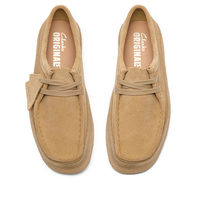 Clarks Wallabee Cup 26185689 4 Schnürschuhe in beige