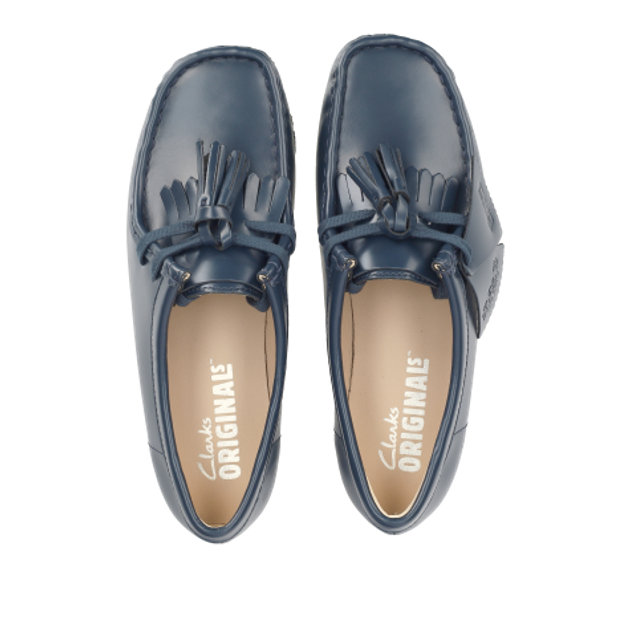 Clarks Wallabee. 26182746 4 Schnürschuhe in blau