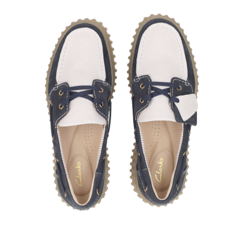 Clarks Torhill Boat 26186303 4 Schnürschuhe in blau