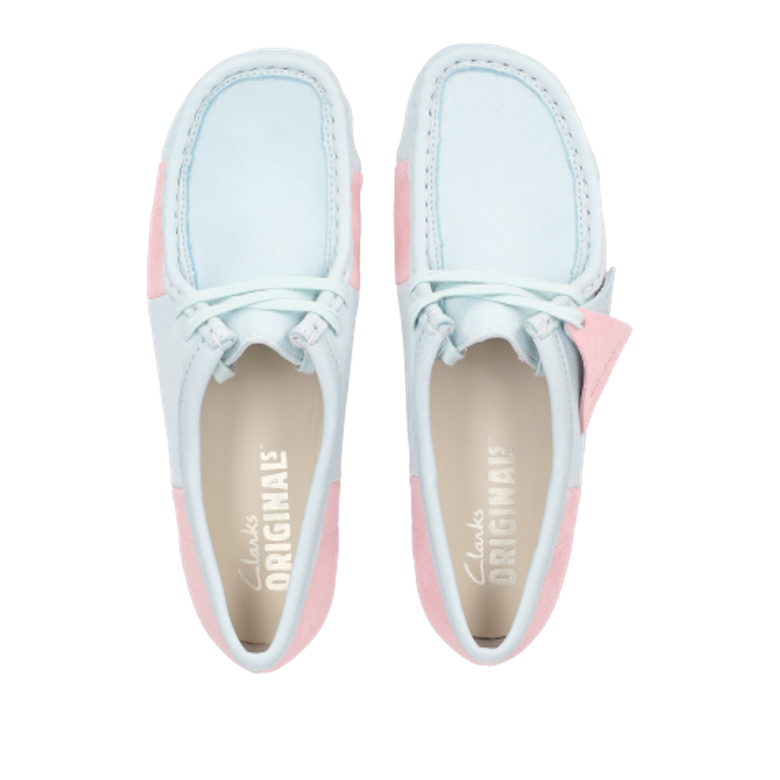 Clarks Wallabee 26185585 4 Schnürschuhe in blau