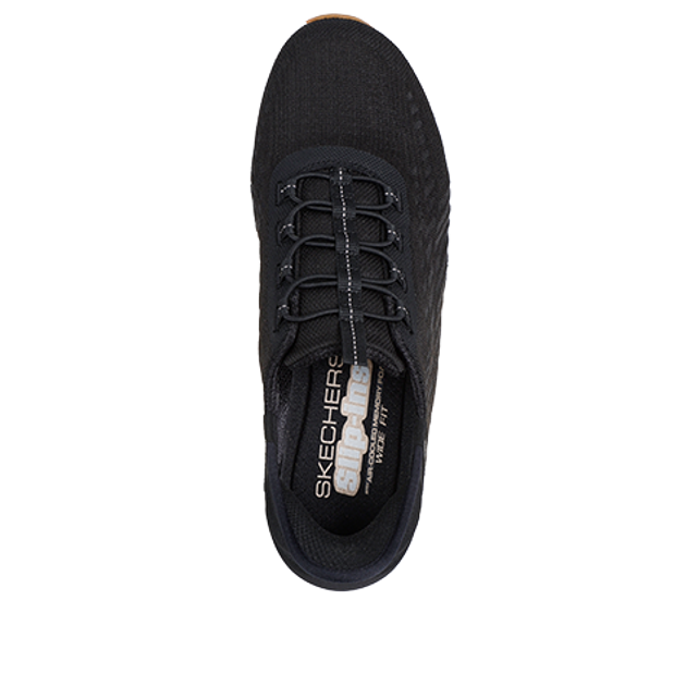 Skechers 104574 BKW GLIDE STEP Sneaker in schwarz