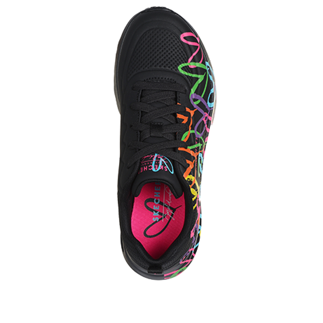Skechers UNO LITE HEART OF HEARTS Sneaker in schwarz