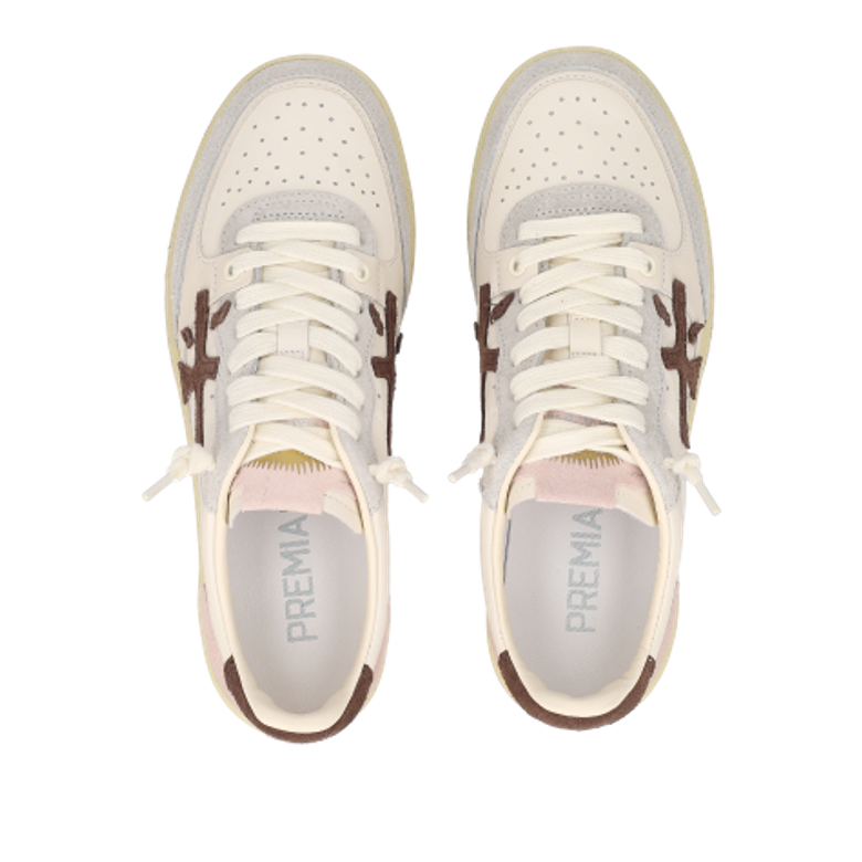 Premiata BSKTCLAYD 8284 Sneaker in weiß