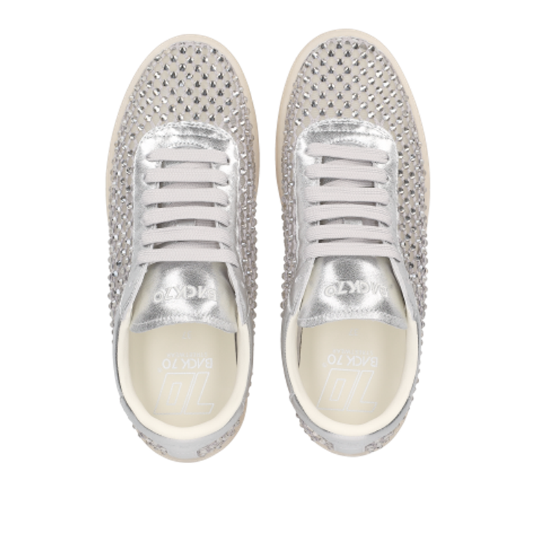 BACK 70 STRASS BIG SMART Sneaker in silber