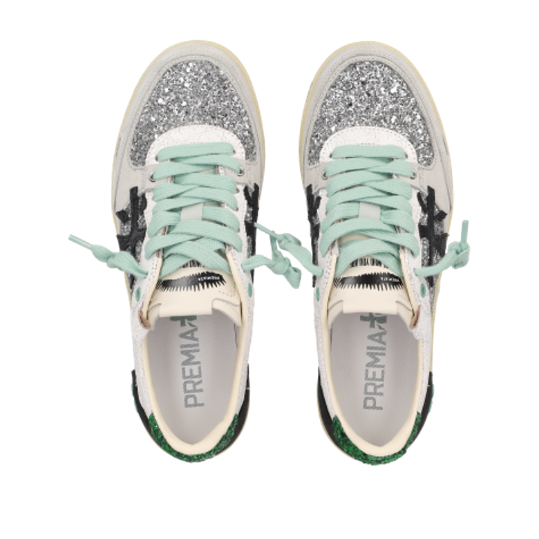 Premiata BSKTCLAYD 8165 Sneaker in silber