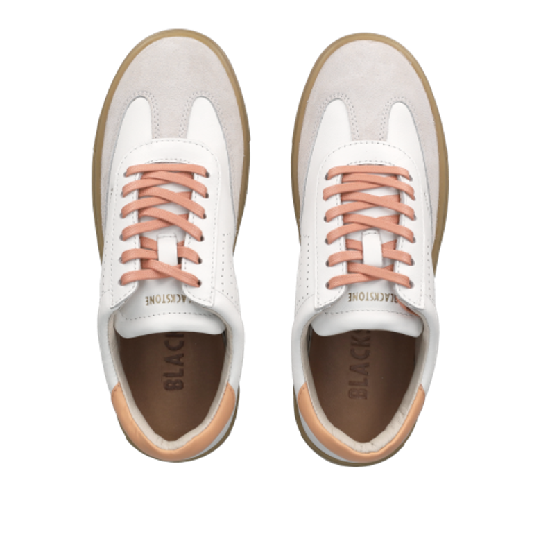 Blackstone DL272 WHITE ORANGE Sneaker in weiß