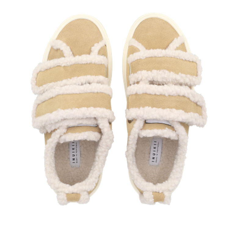 INUIKII 1001.001.0231.250 SHEARLING LOW VELCRO Sneaker in braun