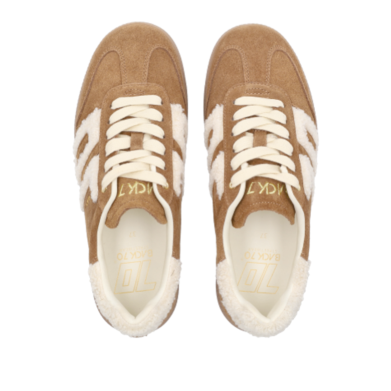 BACK 70 108001-000956 CLOUD 601 Beige / Tabacco Sneaker in braun