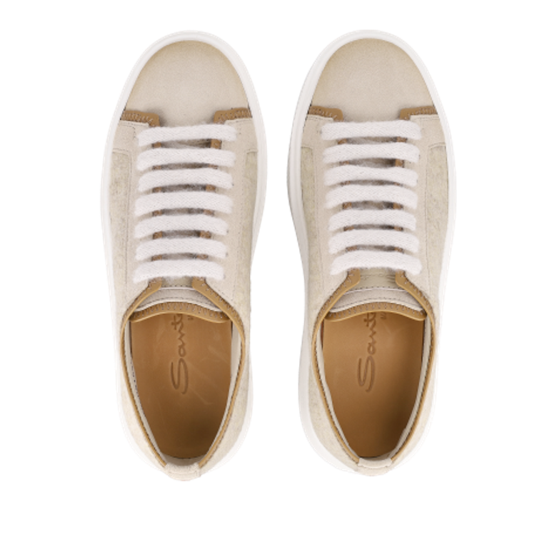Santoni CLEAN WINT Sneaker in beige