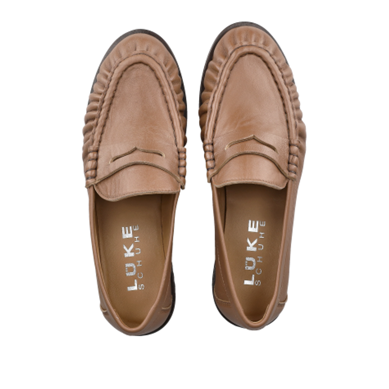 Lüke Schuhe 491 CAMEL Slipper & Mokassin in braun