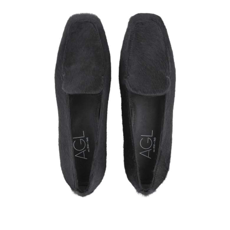 AGL D566001PCPONYS0000 Slipper & Mokassin in schwarz
