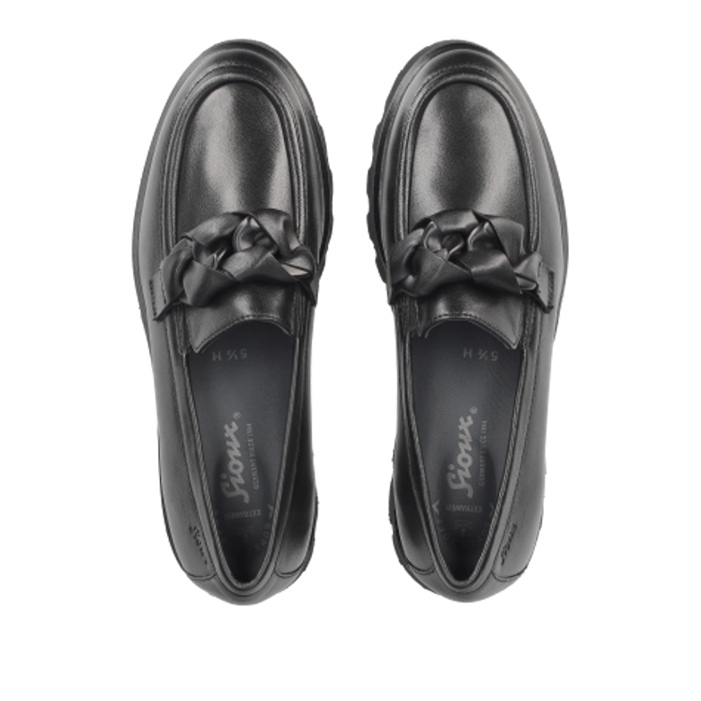 Sioux 69646 MEREDIR-727-H Slipper & Mokassin in schwarz
