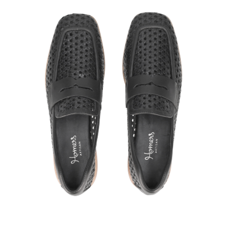 Homers 21818 LENA Slipper & Mokassin in schwarz