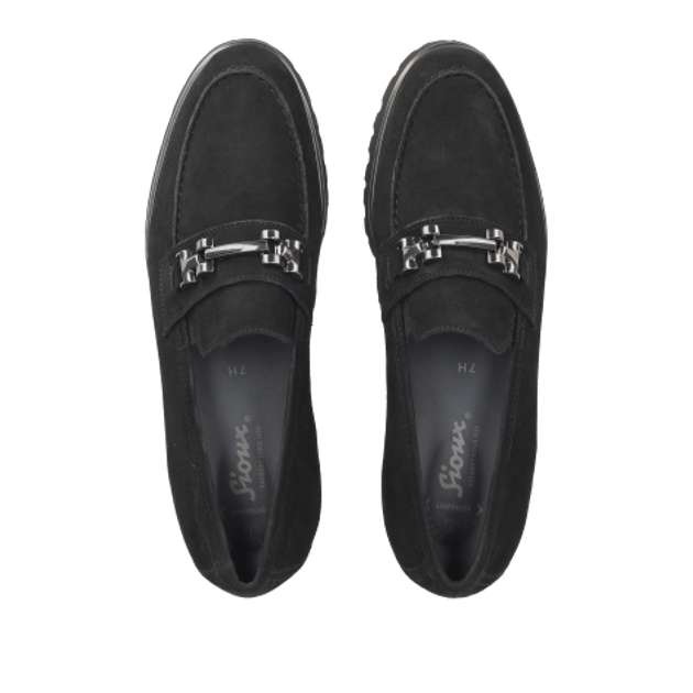 Sioux 41350 MEREDIT-752-H Slipper & Mokassin in schwarz