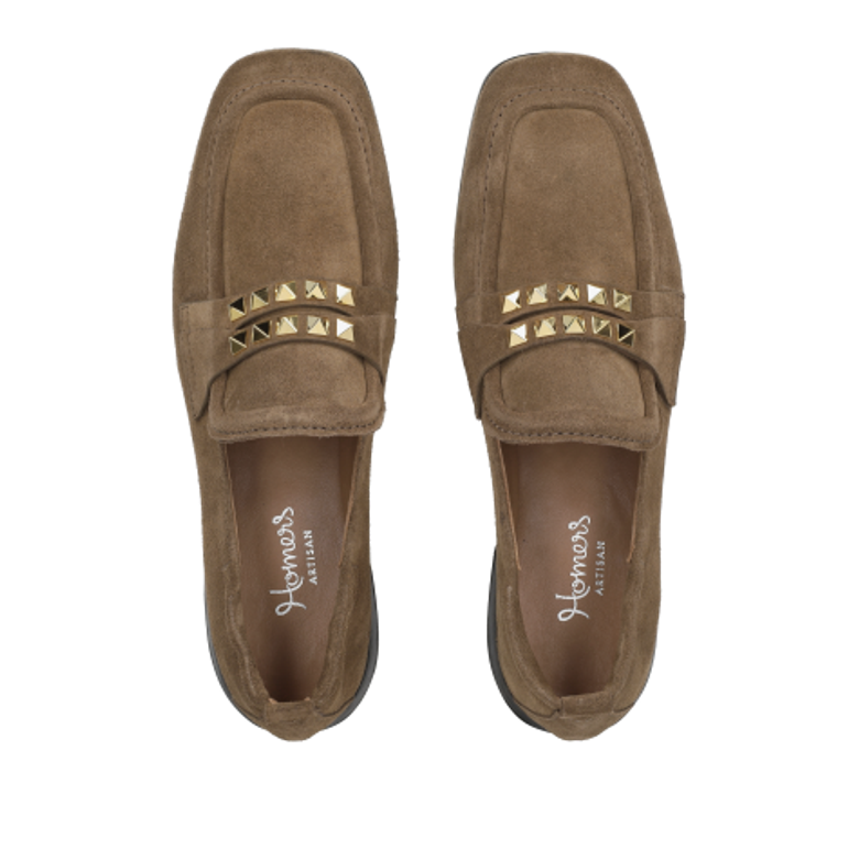 Homers 21963 LENA Slipper & Mokassin in braun