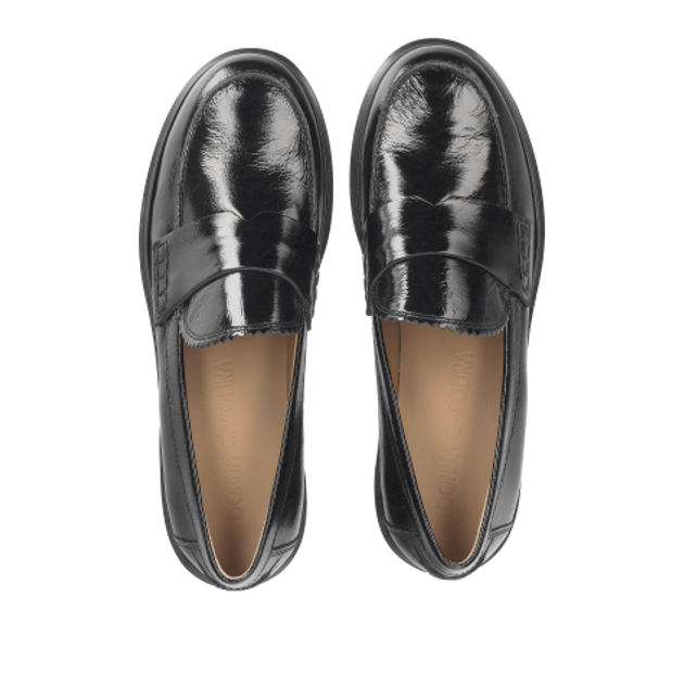 Donna Carolina BRILL NERO 56.201.085-003 Slipper & Mokassin in schwarz