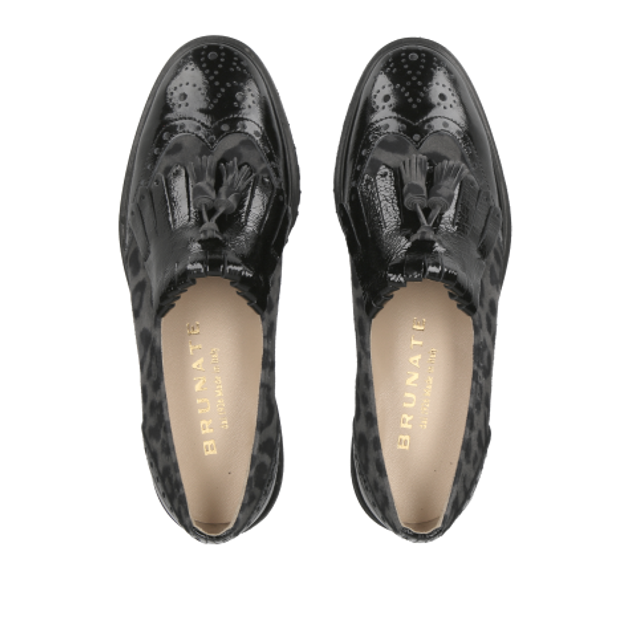 Brunate 11076 FARANG NERO Slipper & Mokassin in schwarz