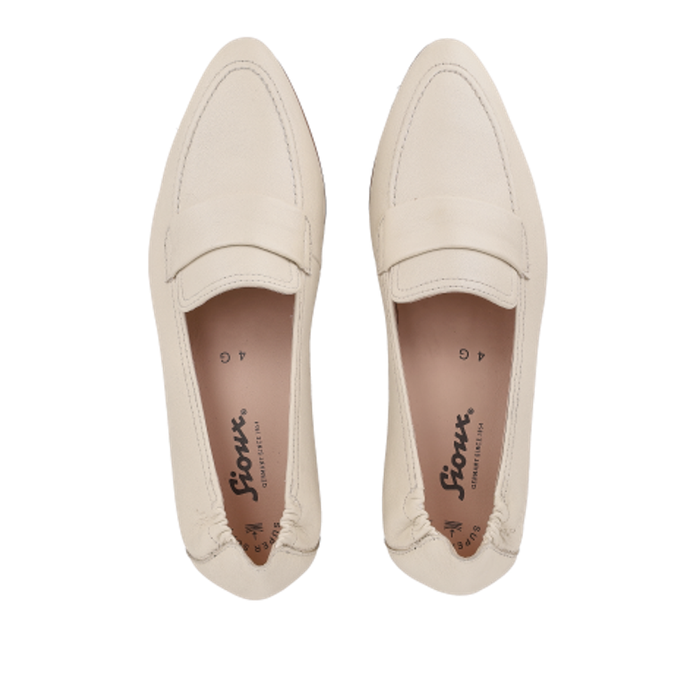 Sioux 4141047 HOKULANI-700 Slipper & Mokassin in weiß