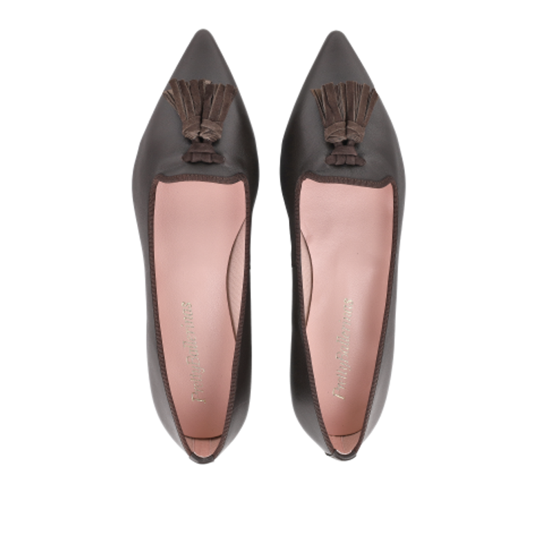 Pretty Ballerinas 43.726 COTON ALEK ANGELIS NUGAT Slipper & Mokassin in braun