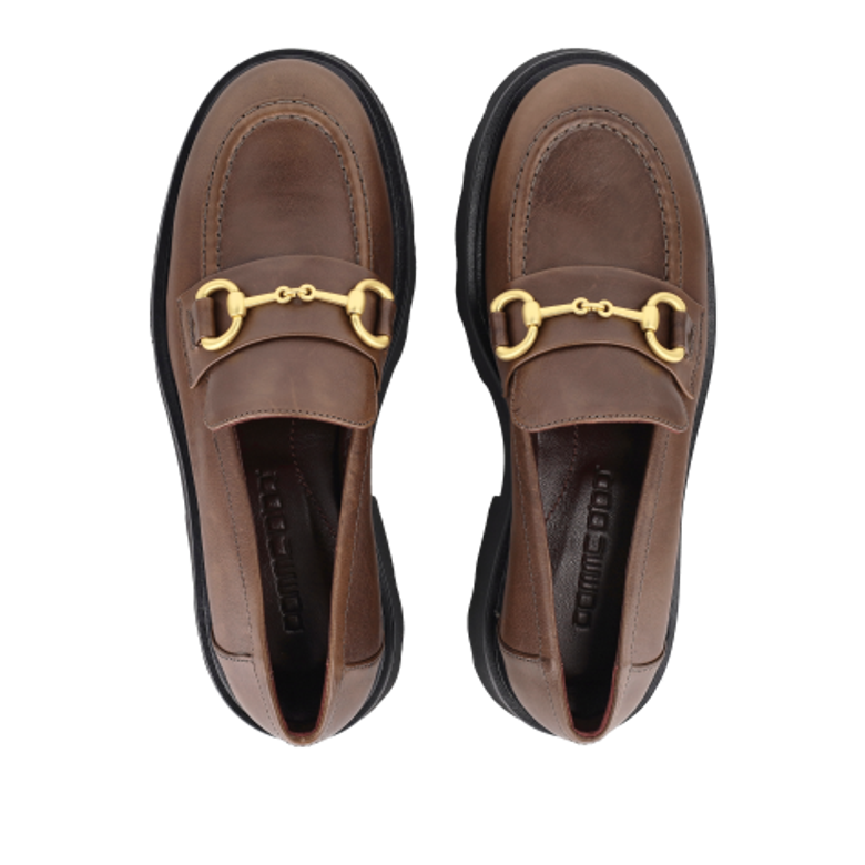 Pomme D’Or 2286 NICKY Slipper & Mokassin in braun