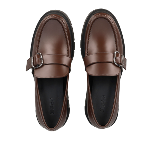 HUGO Kris_NewLoafer Slipper & Mokassin in braun