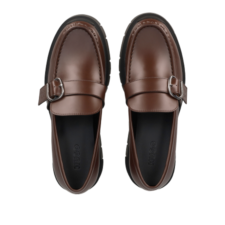 HUGO Kris_NewLoafer Slipper & Mokassin in braun