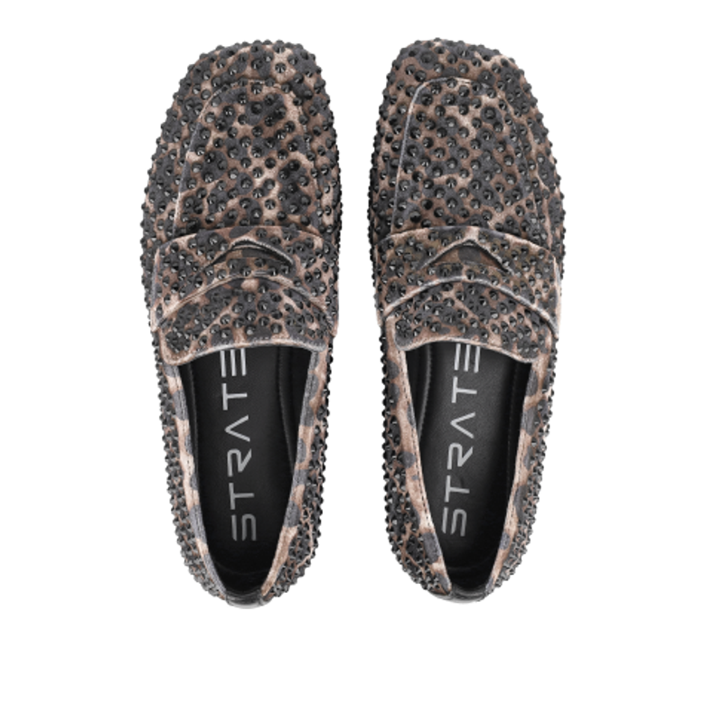 Strategia R22 AFRICA BLACK STRASS Slipper & Mokassin in braun