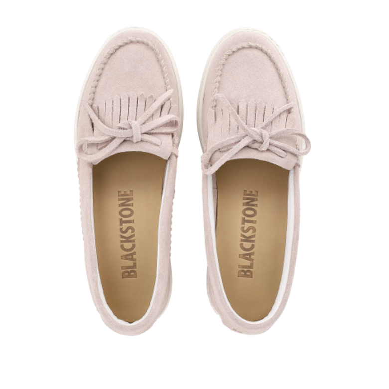 Blackstone FL705 CRYSTAL GRAY Slipper & Mokassin in rose