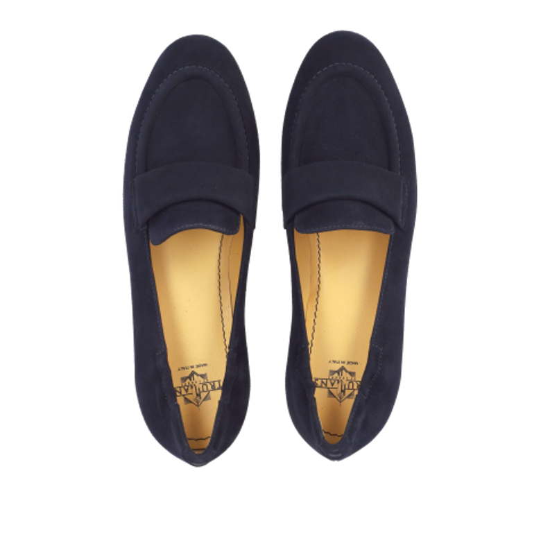 Truman's 4130 145 CAM BLUE Slipper & Mokassin in blau