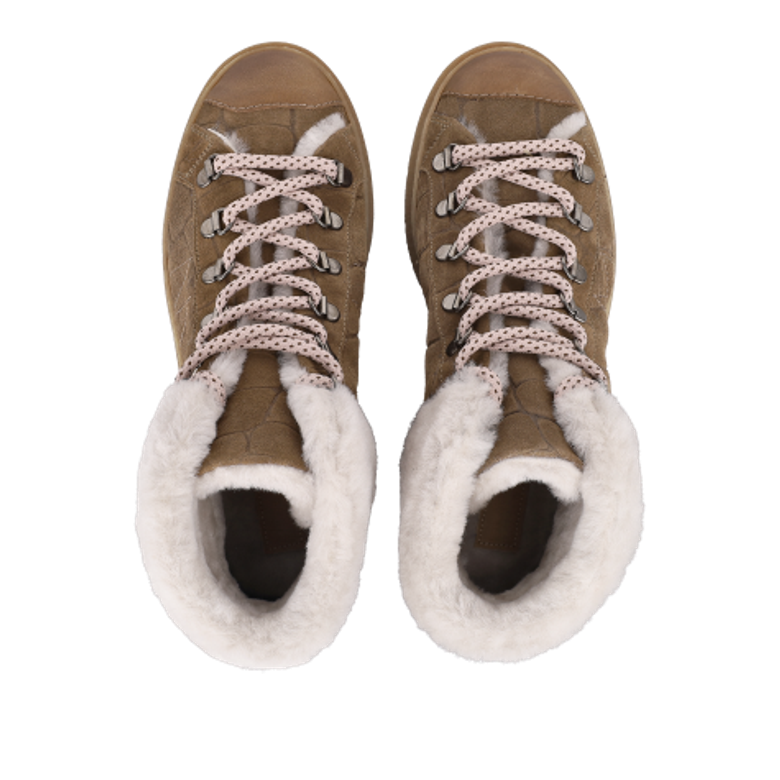 Donna Carolina KILLIA FLUFF CROCCO NOCE 58.732.186P-001 Warmfutter in braun
