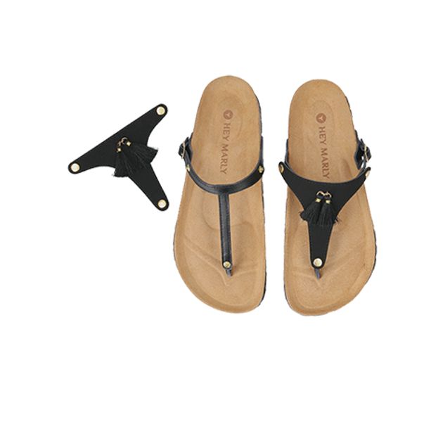 Hey Marly BASE SANDAL Sandaletten in schwarz