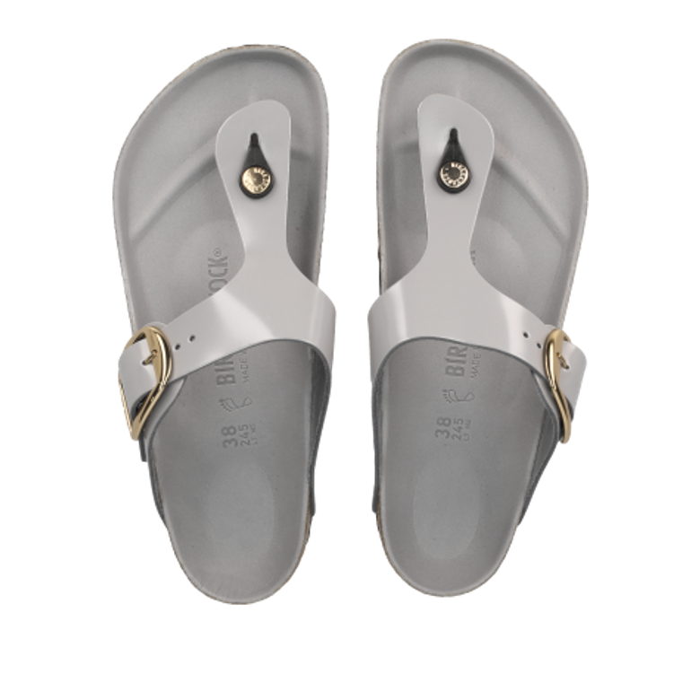 Birkenstock 1029430 GIZEH BIG BUCKLE NATURALLEATHER Sandaletten in grau
