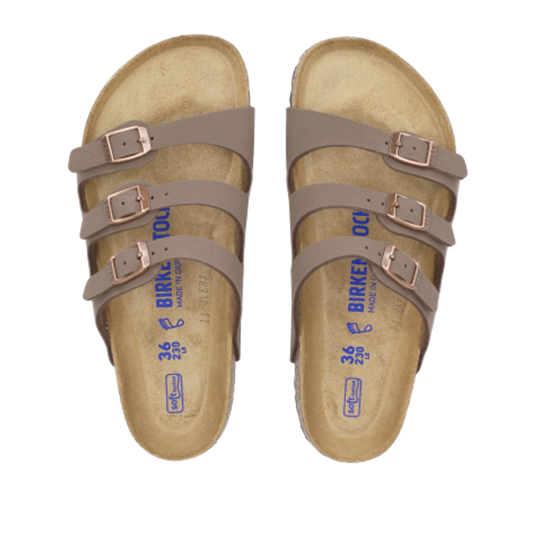 Birkenstock 53881 FLORIDA SOFT FOOTBED
BIRKO-FLOR BIRKIBUC Sandaletten in braun