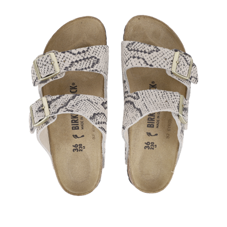Birkenstock 1033065 ARIZONA RIVET LOGO Sandaletten in beige