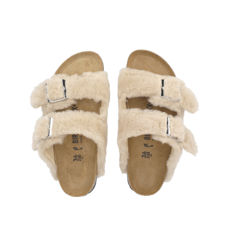 Birkenstock 1030275 ARIZONA SHEARLING RIVET Hausschuhe in beige