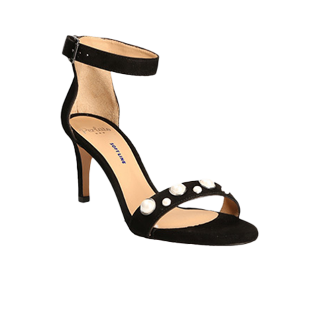 Perlato 10567 Sandaletten in schwarz