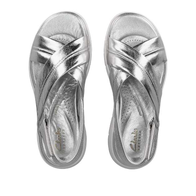 Clarks Tuscan Cross 26181472 4 Sandaletten in silber