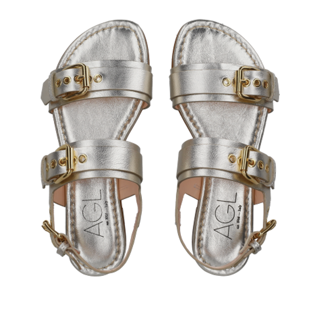 AGL SUMMER MULTI BUCKLES Sandaletten in metallic