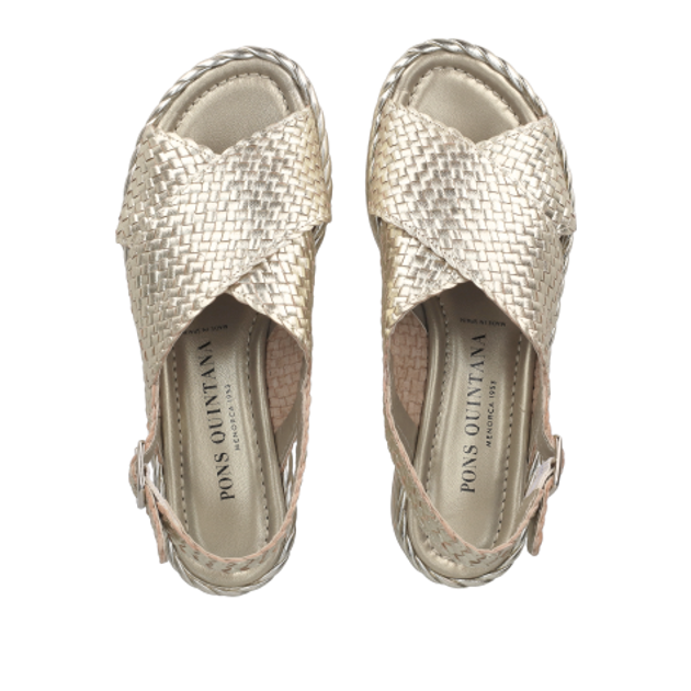 Pons Quintana 9783.T00 PLATINO Sandaletten in gold