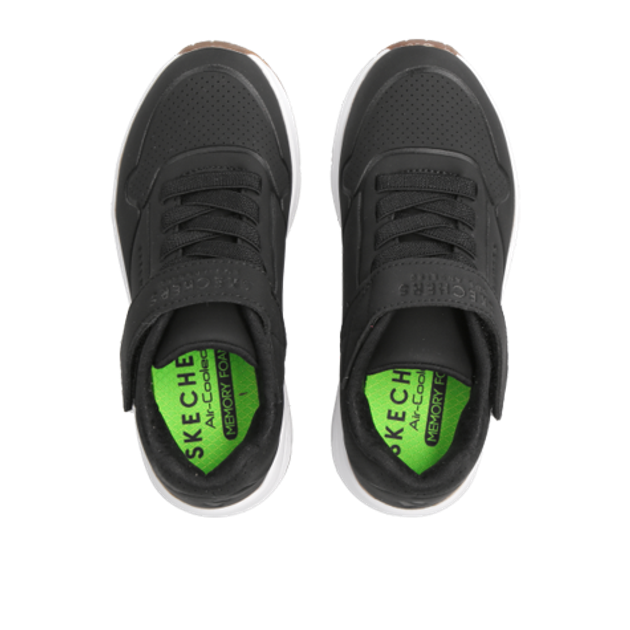 Skechers UNO Klett in schwarz
