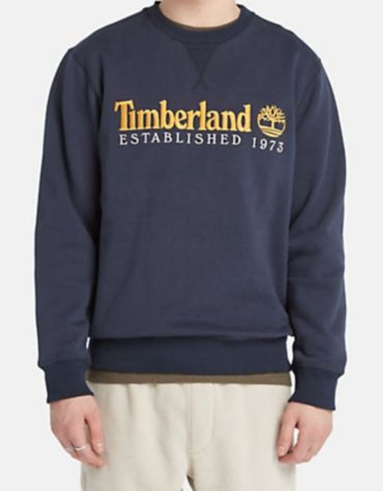 Timberland A65DD LS Est. 1973 Crew BB Sw DARK SAPPHIRE  in blau