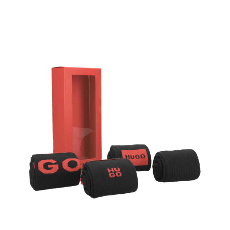 HUGO 4P RS GIFT RIB CC Socken & Strümpfe in schwarz