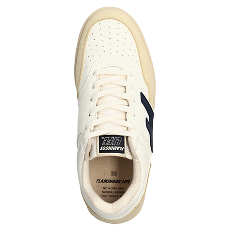 Flamingos' Life RETRO 90’s OFF WHITE NAVY MONOCOLOR Sneaker in weiß