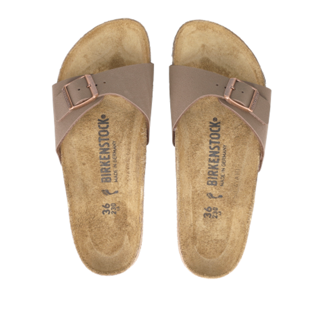 Birkenstock 40093 MADRID BIRKO-FLOR BIRKIBUC Hausschuhe in braun