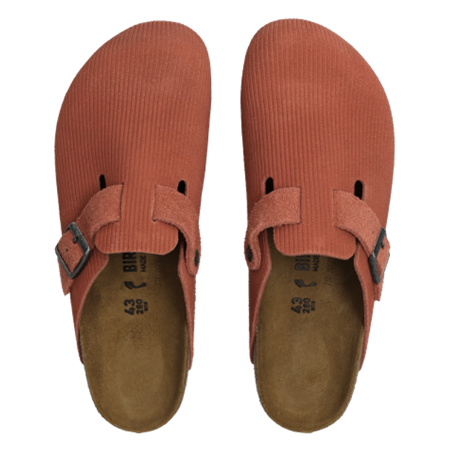 Birkenstock 1025689 BOSTON VL CORDUROY Hausschuhe in rot
