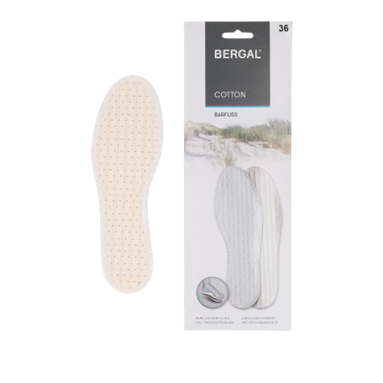 Bergal BERGAL COTTON Einlegesohlen in weiß